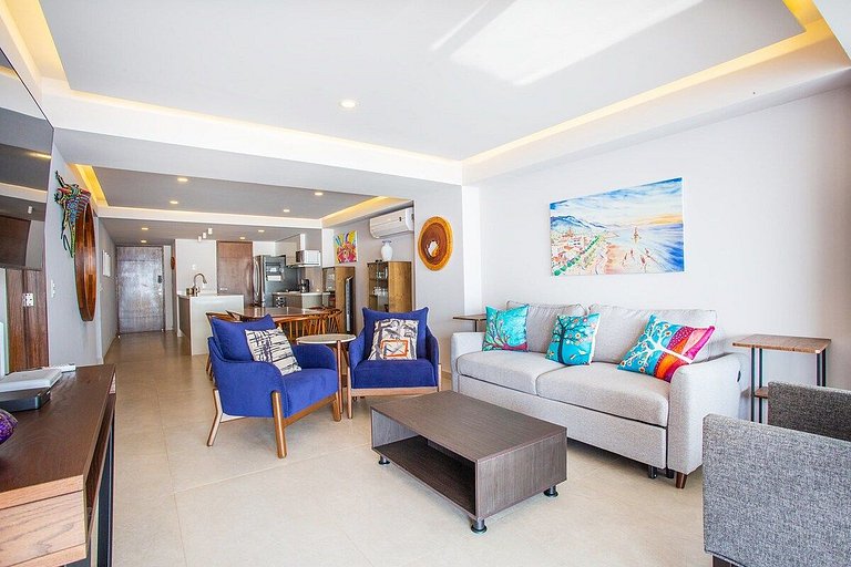 Condo Frente al Mar · Alberca, Jacuzzi y Vistas