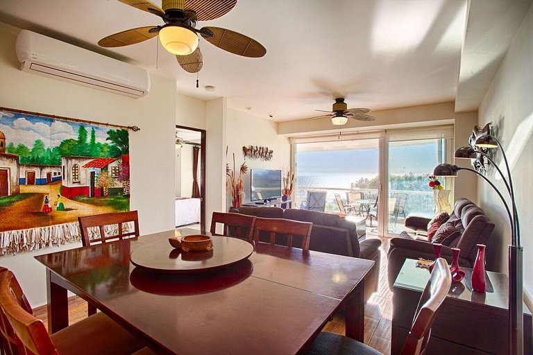 Terraza en Piso 5, Vista a la Bahía y Albercas