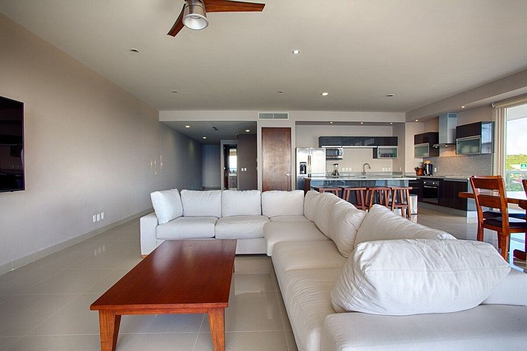 Condo Frente al Mar, Terraza Envolvente y Vistas