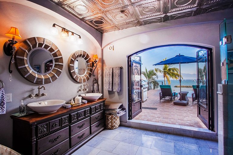 Oceanfront Escape with Private Beach, Pool & Views