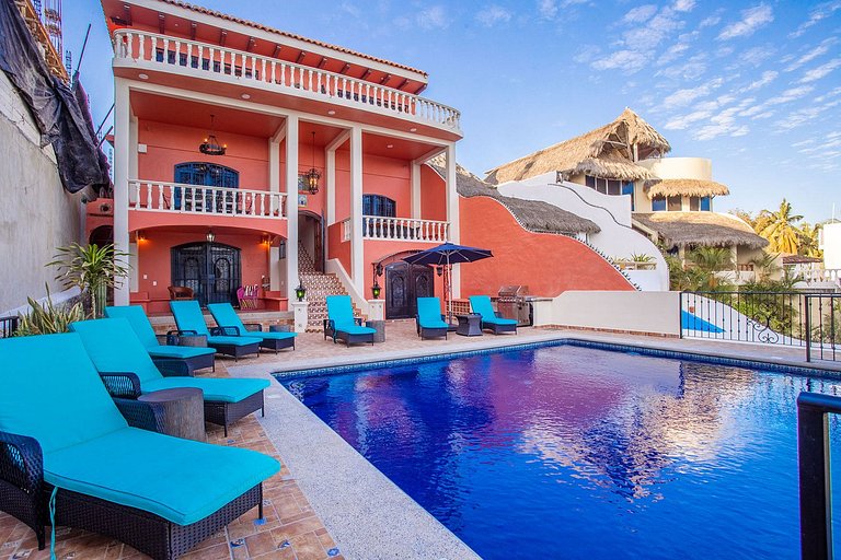 Oceanfront Escape with Private Beach, Pool & Views