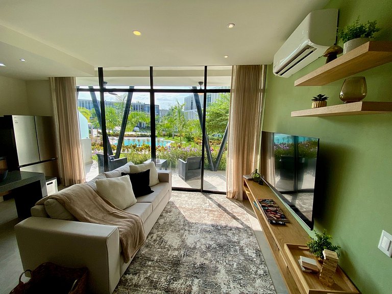 Condo en Nuevo Vallarta, Alberca y Patio Privado