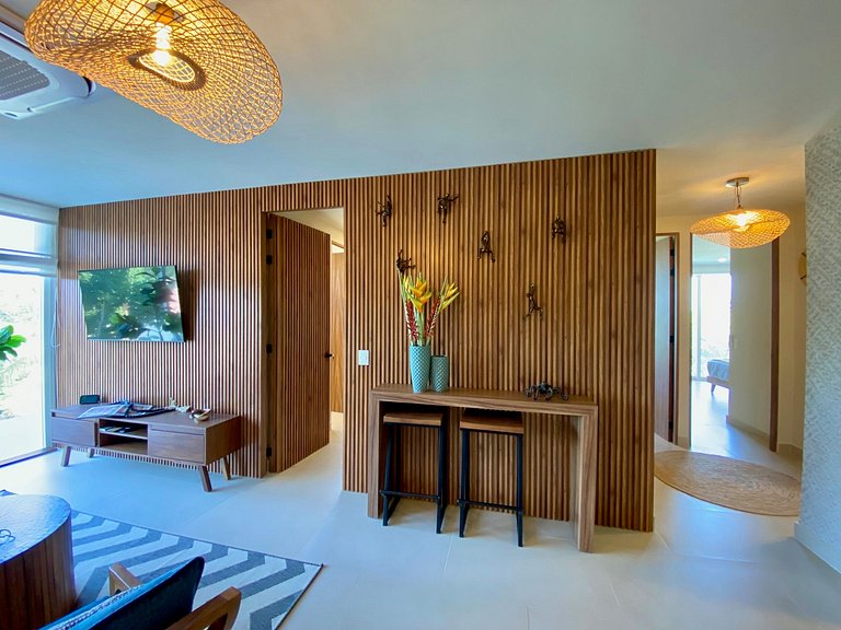 Near the Beach, Balcony, Pool and Fitness Delight