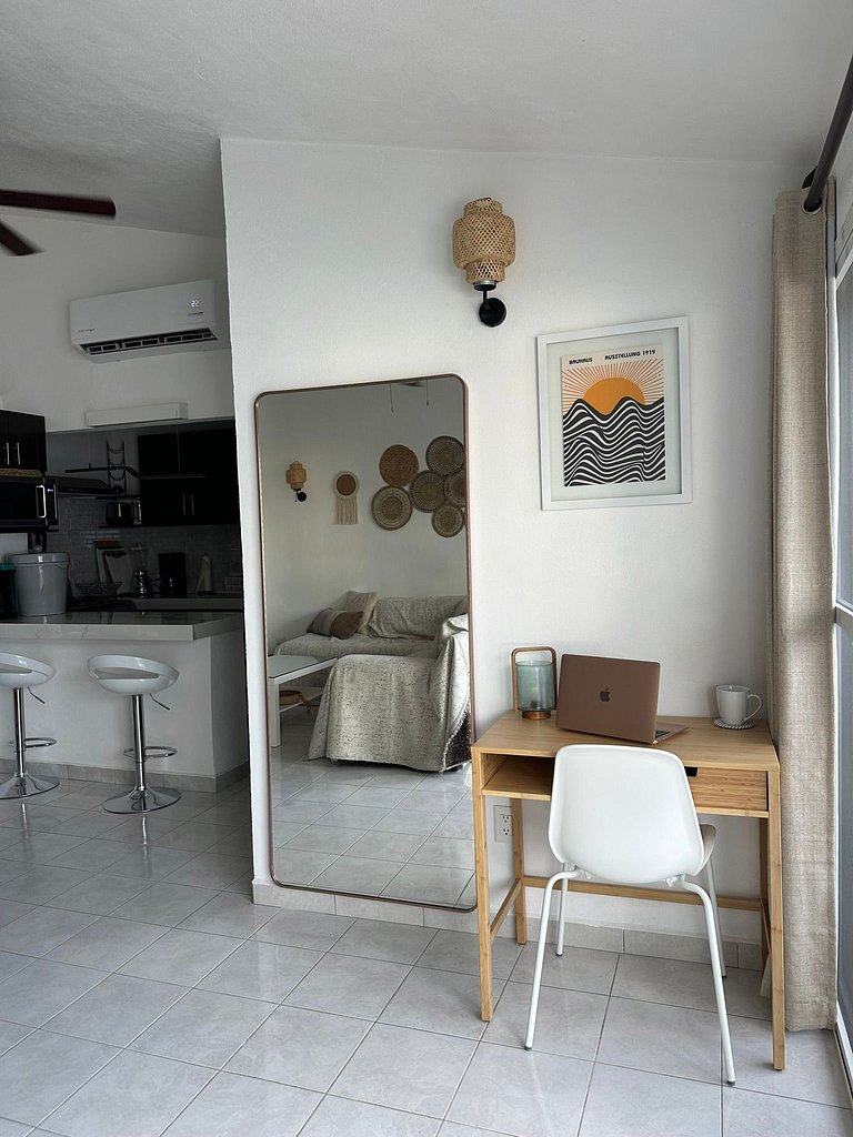 Condo con Alberca, Balcón y Asador · Zona Hotelera