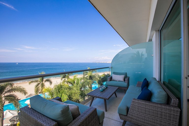 Terraza con Vista al Mar, Alberca Infinita y Playa
