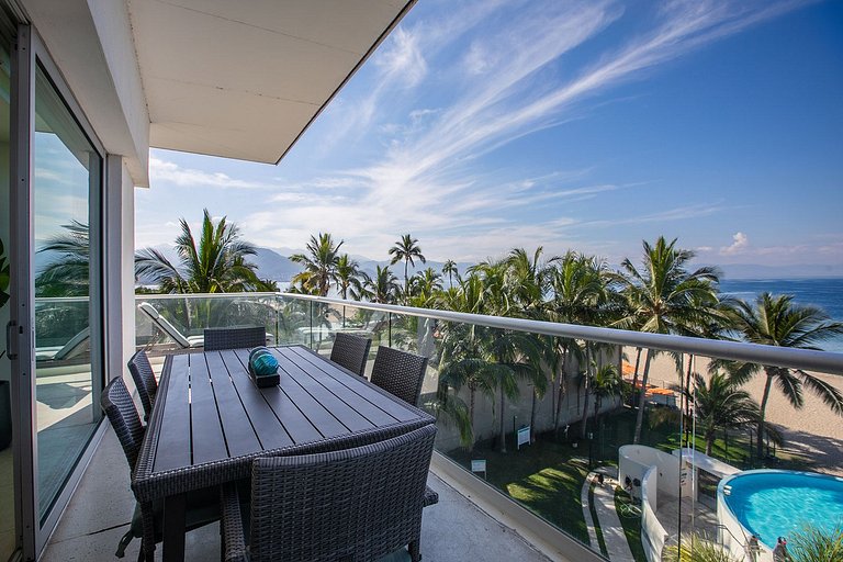 Terraza con Vista al Mar, Alberca Infinita y Playa